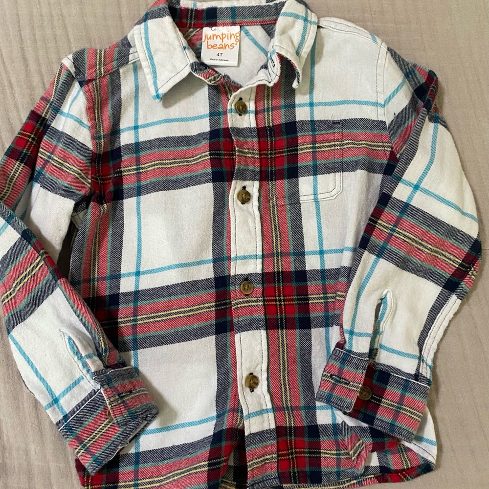 Jumping Beans Kids Plaid Shirt - Multicolor
